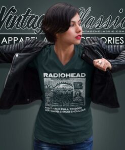 Radiohead Right Hand Pull Trigger Shirt 5 Radiohead Right Hand Pull Trigger V Neck TShirt