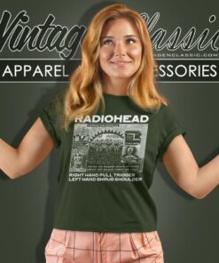 Radiohead Right Hand Pull Trigger Shirt 6 Radiohead Right Hand Pull Trigger Women T Shirt