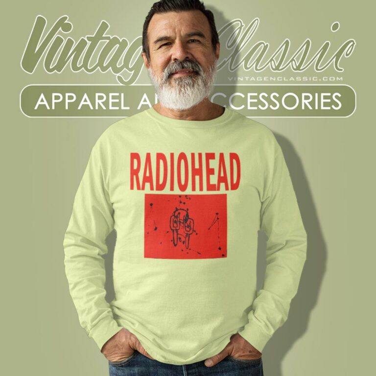 Radiohead Shirt Amnesiac By Parlophone Records Long Sleeve Tee Radiohead Shirt Amnesiac By Parlophone Records Long Sleeve Tee