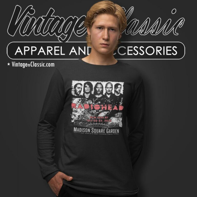 Radiohead Shirt Line Up New York Tour Long Sleeve Tee Radiohead Shirt Line Up New York Tour Long Sleeve Tee