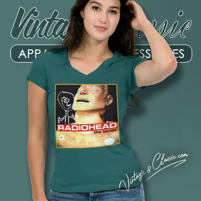 Radiohead The Bends V Neck TShirt Radiohead The Bends V Neck TShirt