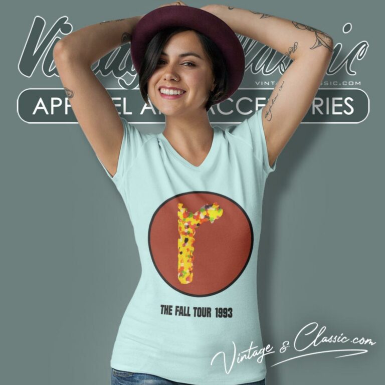 Radiohead The Fall Tour V Neck TShirt Radiohead The Fall Tour V Neck TShirt