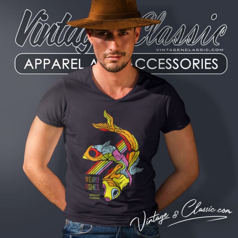 Radiohead Weird Fishes V Neck TShirt Radiohead Weird Fishes V Neck TShirt