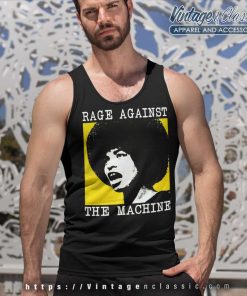 Rage Against The Machine Angela Davis Tank Top Racerback