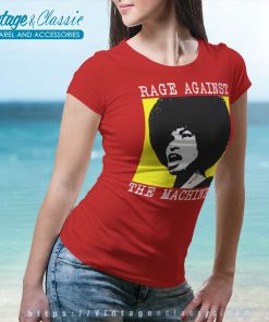 Rage Against The Machine Angela Davis Women TShirt