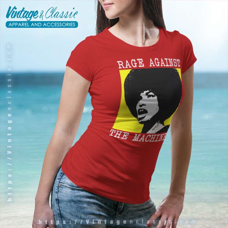 Rage Against The Machine Angela Davis Women TShirt Rage Against The Machine Angela Davis Women TShirt