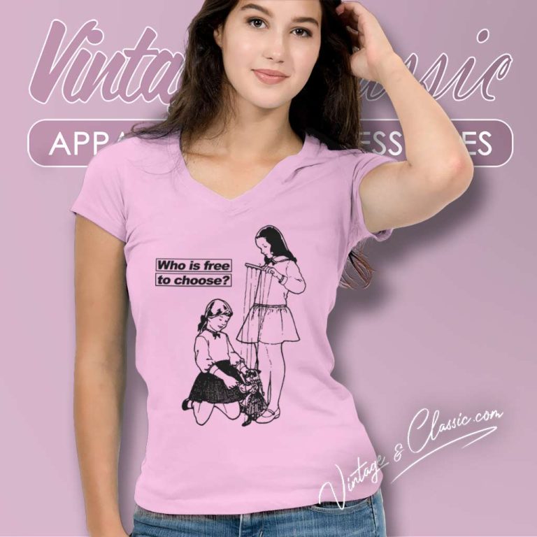 Rage Against The Machine Barbara Kruger V Neck TShirt Rage Against The Machine Barbara Kruger V Neck TShirt