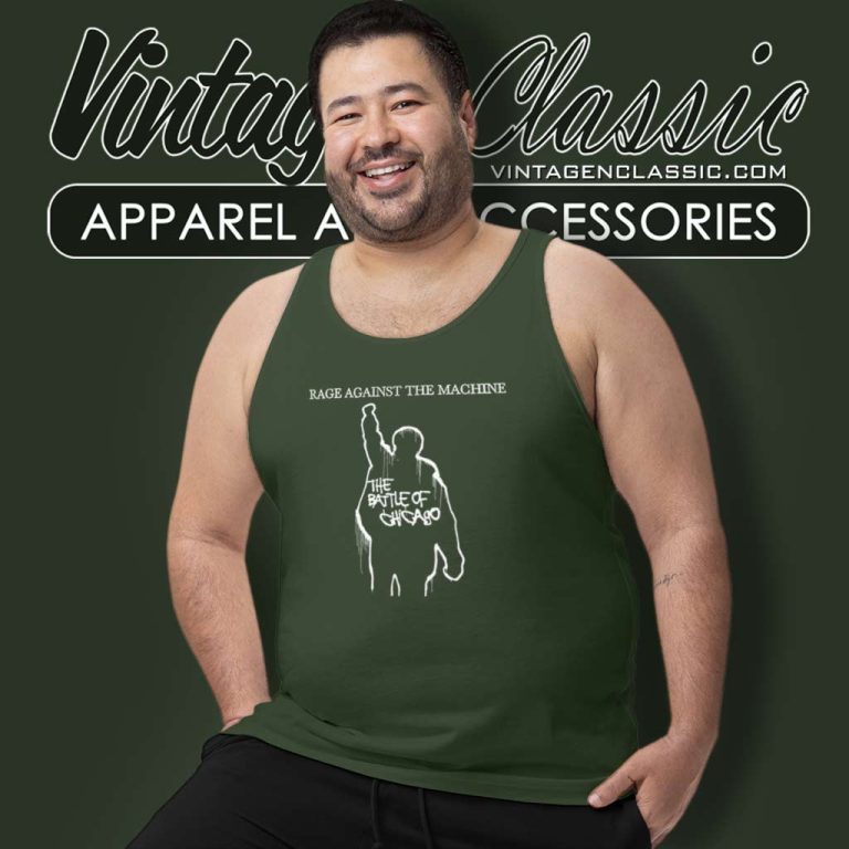 Rage Against The Machine Battle Of Chicago Tank Top Racerback Rage Against The Machine Battle Of Chicago Tank Top Racerback