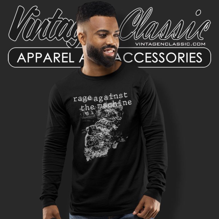 Rage Against The Machine Burning Monk Long Sleeve Tee Rage Against The Machine Burning Monk Long Sleeve Tee