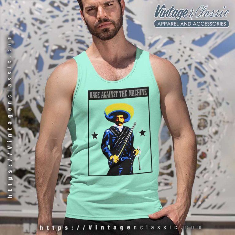 Rage Against The Machine Emiliano Zapata Tank Top Racerback Rage Against The Machine Emiliano Zapata Tank Top Racerback