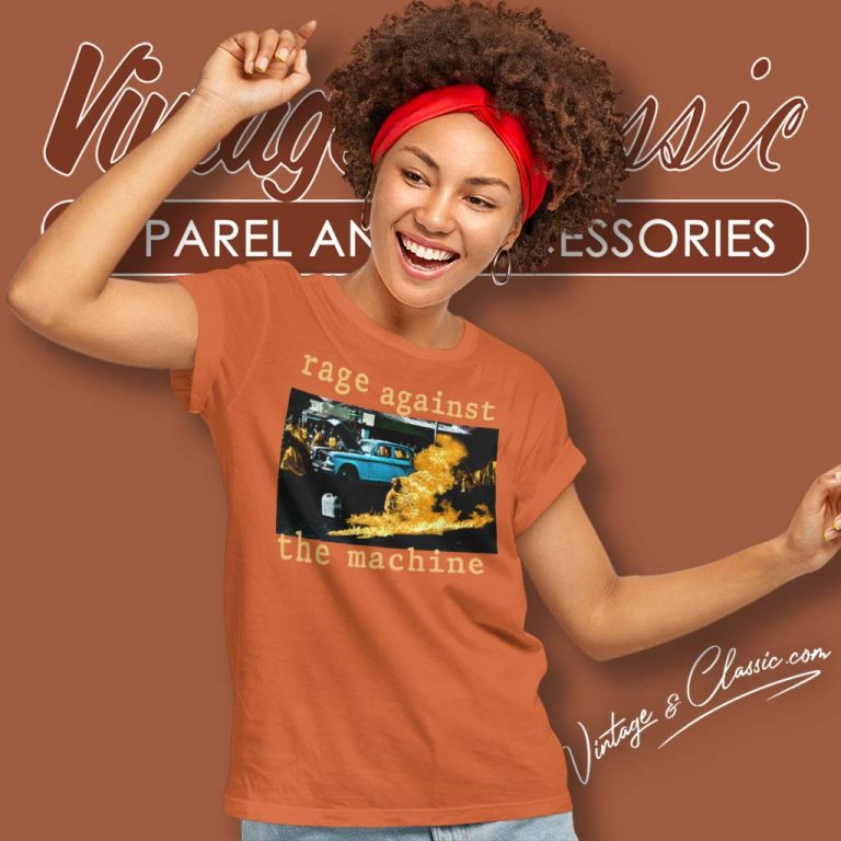 Rage Against The Machine Fire Women TShirt Rage Against The Machine Fire Women TShirt
