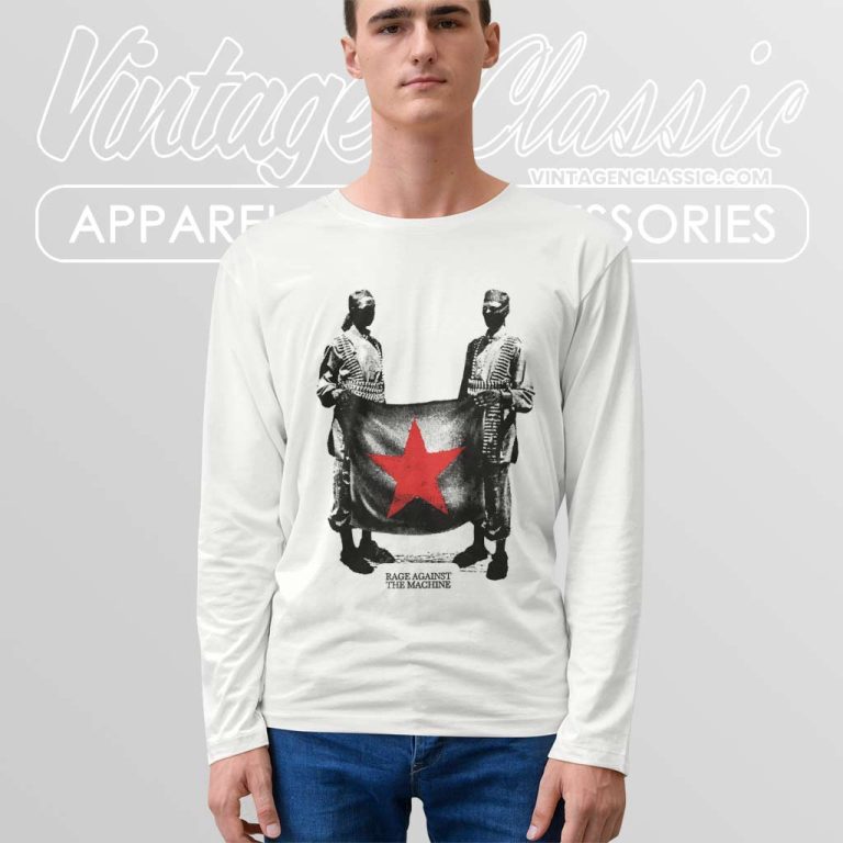 Rage Against The Machine Flagbearer Long Sleeve Tee Rage Against The Machine Flagbearer Long Sleeve Tee
