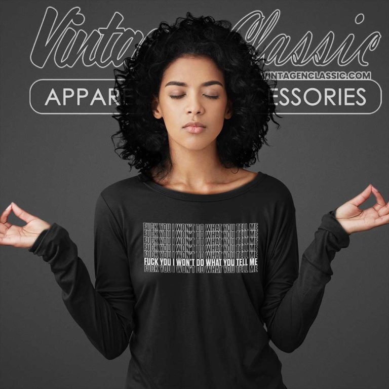 Rage Against The Machine Fuck You Long Sleeve Tee Rage Against The Machine Fuck You Long Sleeve Tee