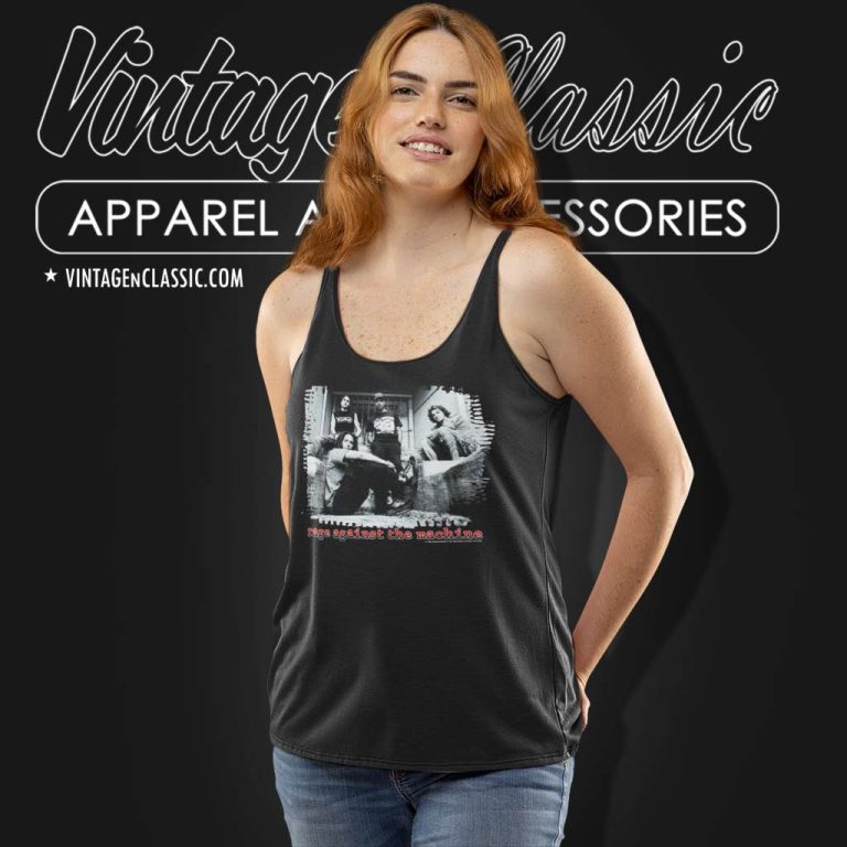 Rage Against The Machine Group Photo Tank Top Racerback Rage Against The Machine Group Photo Tank Top Racerback