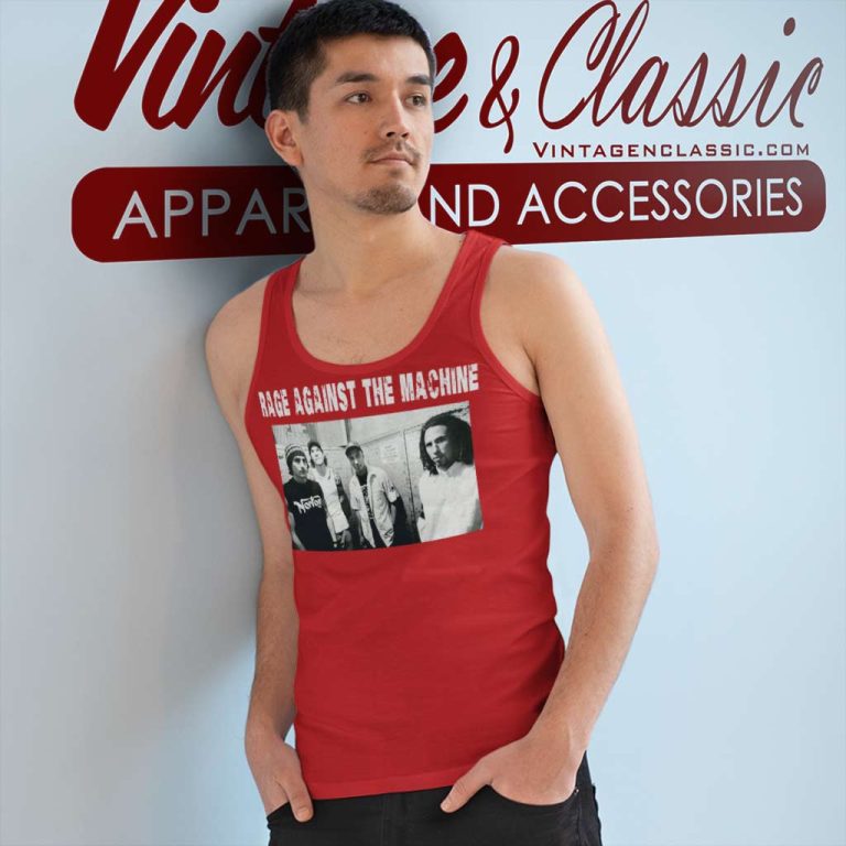 Rage Against The Machine North American Tour Tank Top Racerback Rage Against The Machine North American Tour Tank Top Racerback