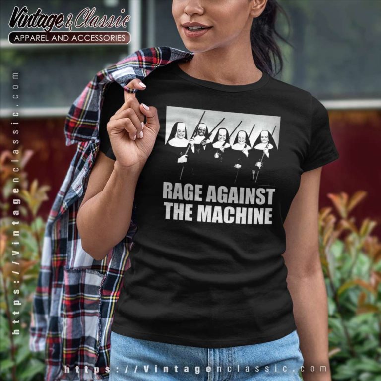 Rage Against The Machine Nuns With Guns Women TShirt Rage Against The Machine Nuns With Guns Women TShirt