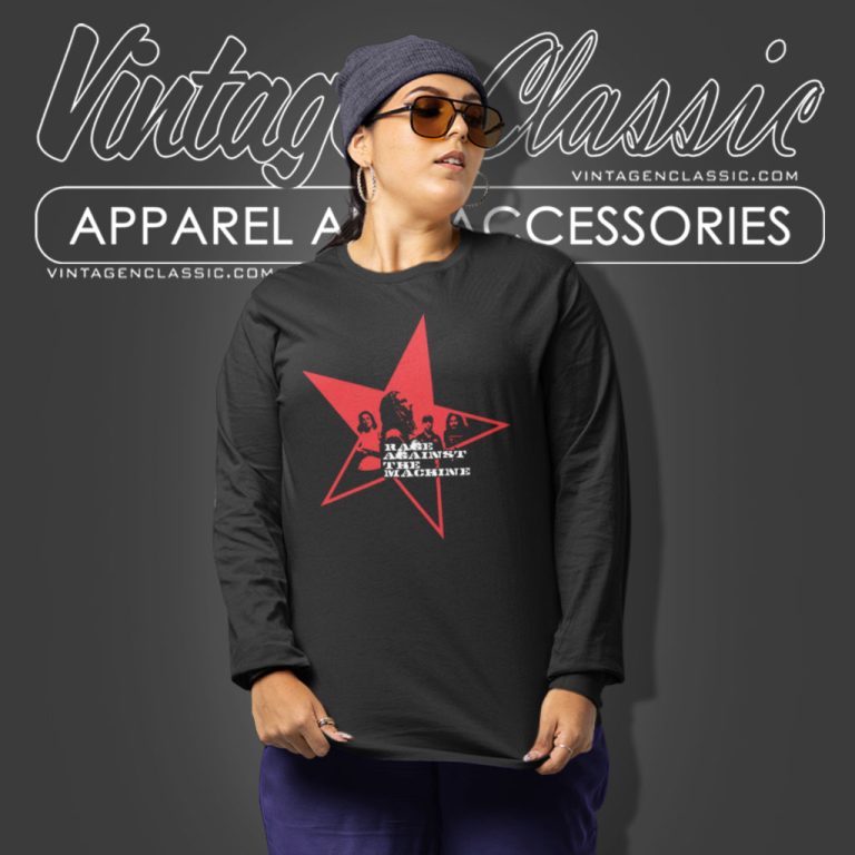Rage Against The Machine Ratm Star Long Sleeve Tee Rage Against The Machine Ratm Star Long Sleeve Tee