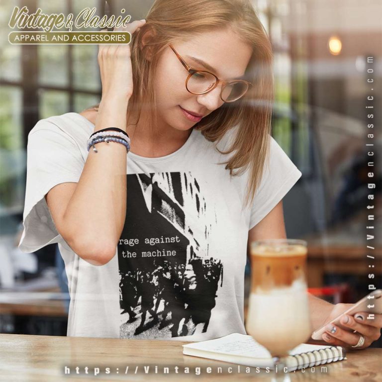Rage Against The Machine Riot Women TShirt Rage Against The Machine Riot Women TShirt