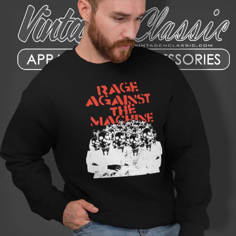 Rage Against The Machine Shirt Crowd Masks Skull Suits Sweatshirt Rage Against The Machine Shirt Crowd Masks Skull Suits Sweatshirt