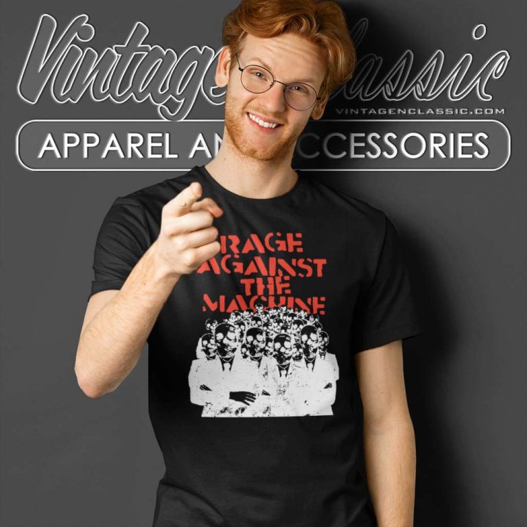Rage Against The Machine Shirt Crowd Masks Skull Suits T Shirt Rage Against The Machine Shirt Crowd Masks Skull Suits T Shirt