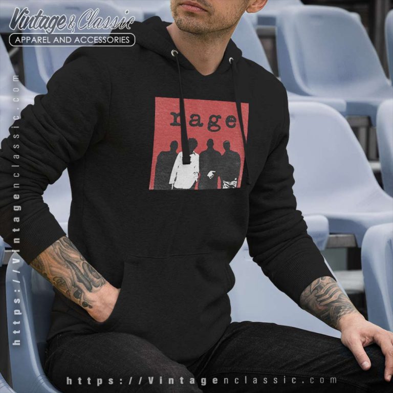 Rage Against The Machine Silhouette Box Hoodie Rage Against The Machine Silhouette Box Hoodie