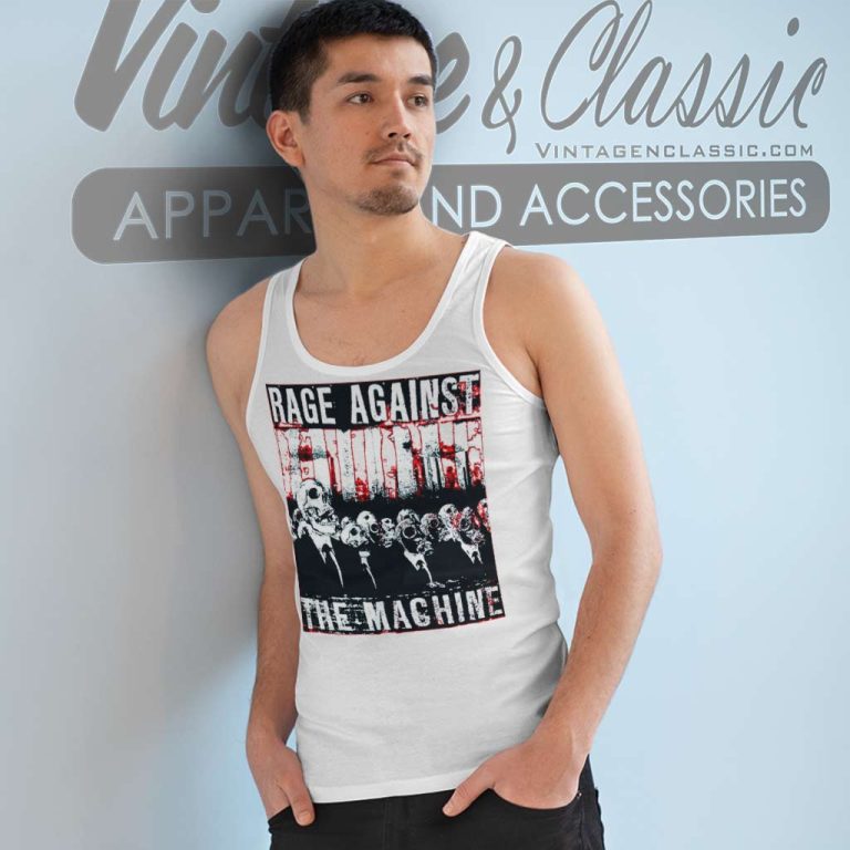 Rage Against The Machine Skull Tank Top Racerback Rage Against The Machine Skull Tank Top Racerback