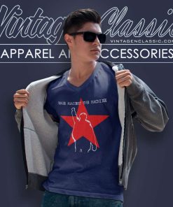 Rage Against The Machine Star V Neck TShirt