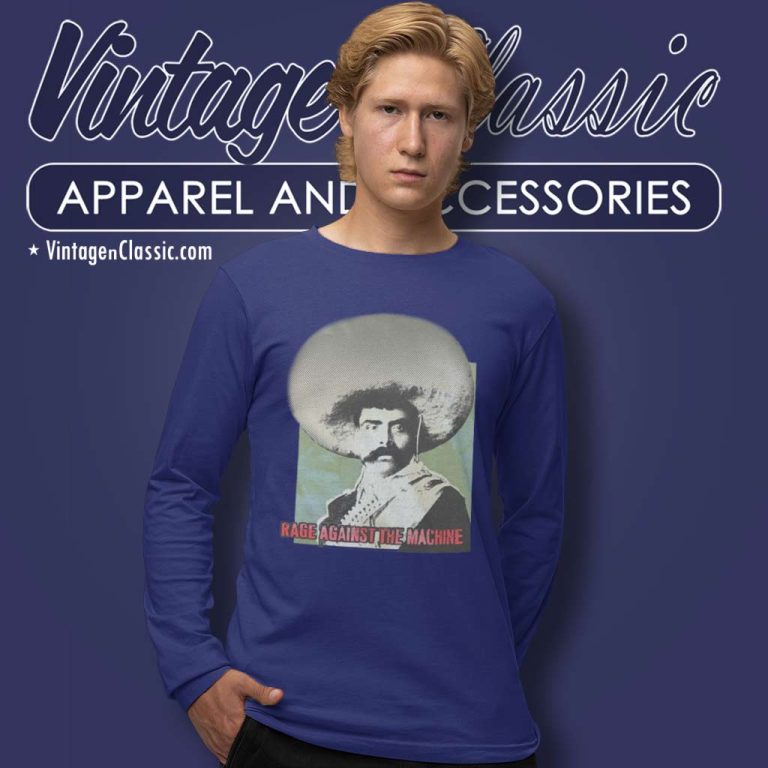 Rage Against The Machine Vintage Emiliano Zapata Long Sleeve Tee Rage Against The Machine Vintage Emiliano Zapata Long Sleeve Tee