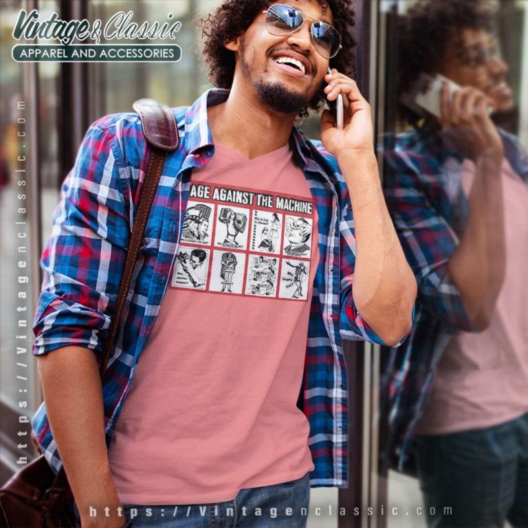 Rage Against The Machine X Barbara Kruger V Neck TShirt Rage Against The Machine X Barbara Kruger V Neck TShirt