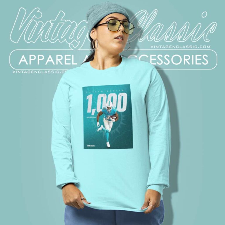 Raheem Mostert 1000 Rushing Yards Long Sleeve Tee Raheem Mostert 1000 Rushing Yards Long Sleeve Tee