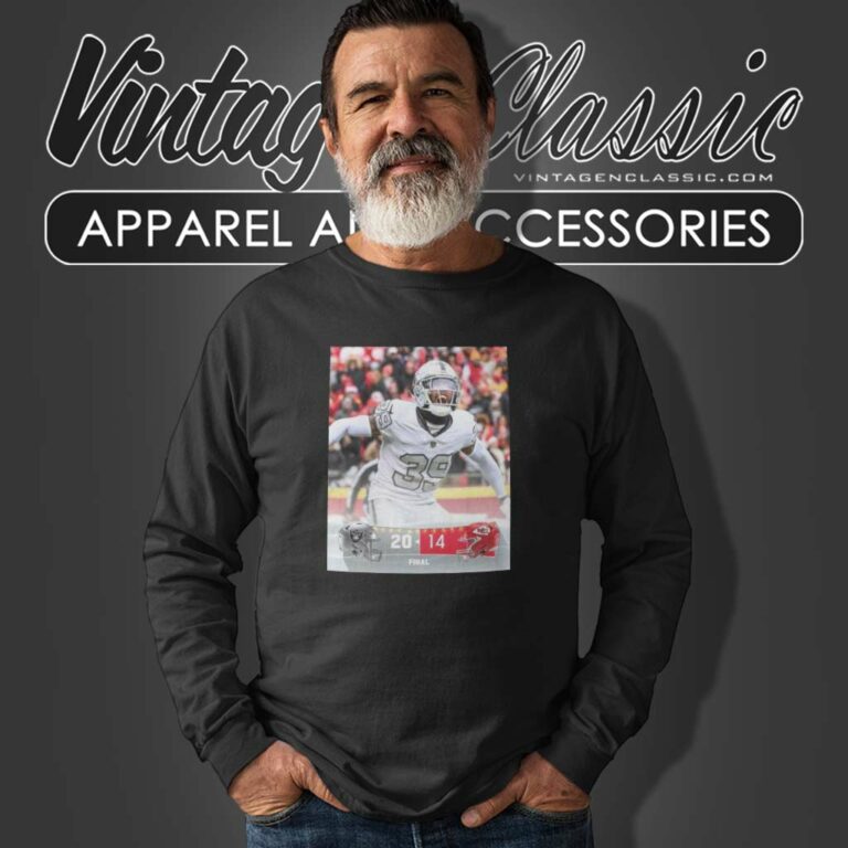 Raider Win Chiefs Game Final Score 20 14 Shirt Long Sleeve Tee Raider Win Chiefs Game Final Score 20 14 Shirt Long Sleeve Tee