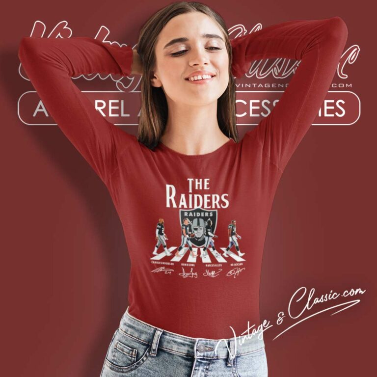 Raiders Abbey Road Signatures Shirt Woodson Long Allen Jackson Long Sleeve Tee Raiders Abbey Road Signatures Shirt Woodson Long Allen Jackson Long Sleeve Tee