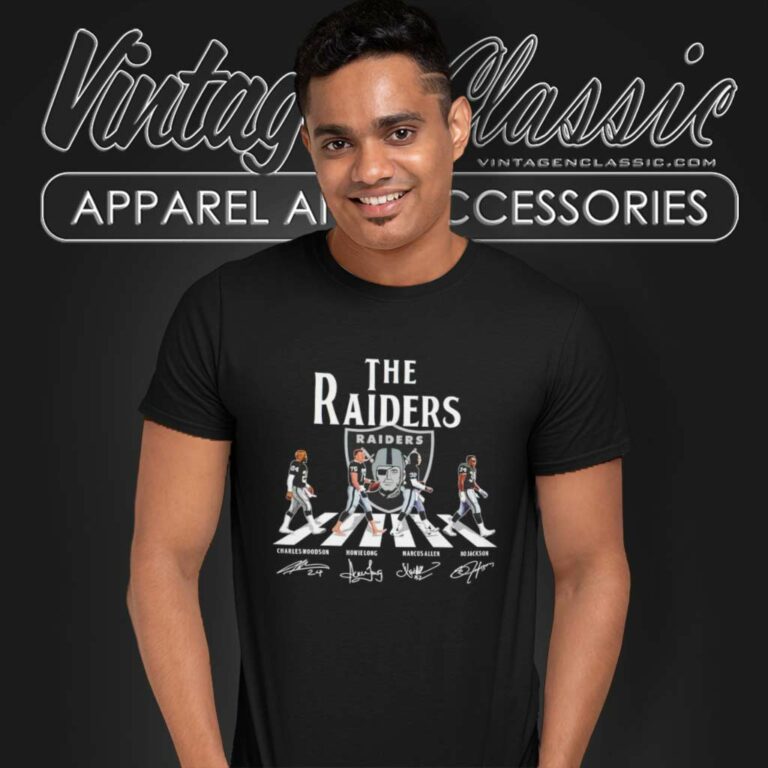 Raiders Abbey Road Signatures Shirt Woodson Long Allen Jackson T Shirt Raiders Abbey Road Signatures Shirt Woodson Long Allen Jackson T Shirt