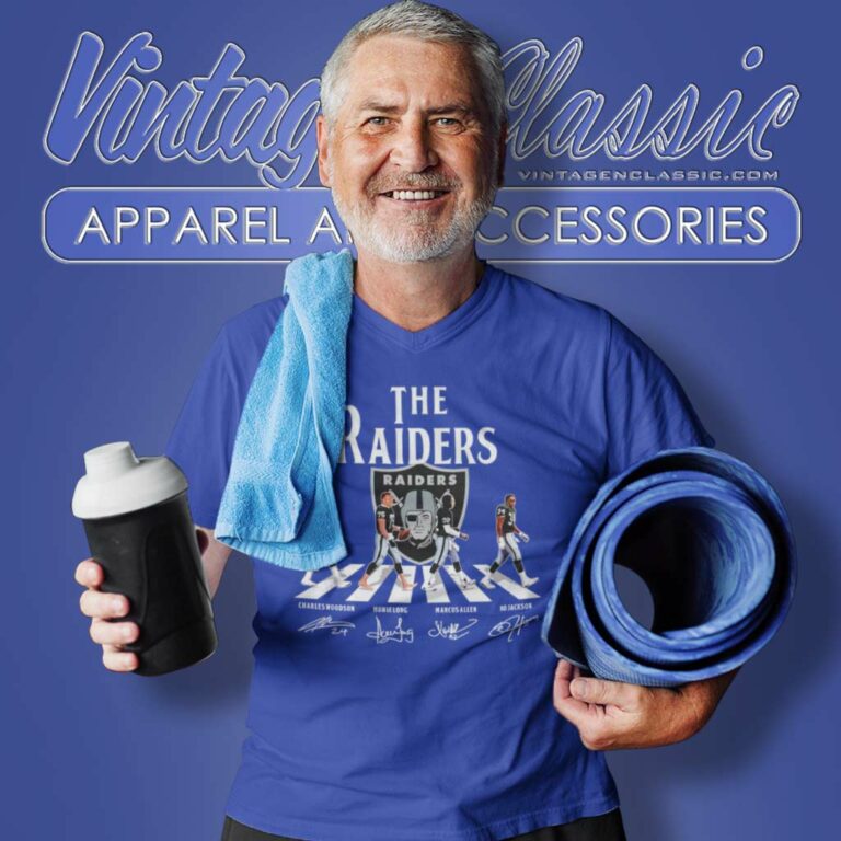 Raiders Abbey Road Signatures Shirt Woodson Long Allen Jackson V Neck TShirt Raiders Abbey Road Signatures Shirt Woodson Long Allen Jackson V Neck TShirt