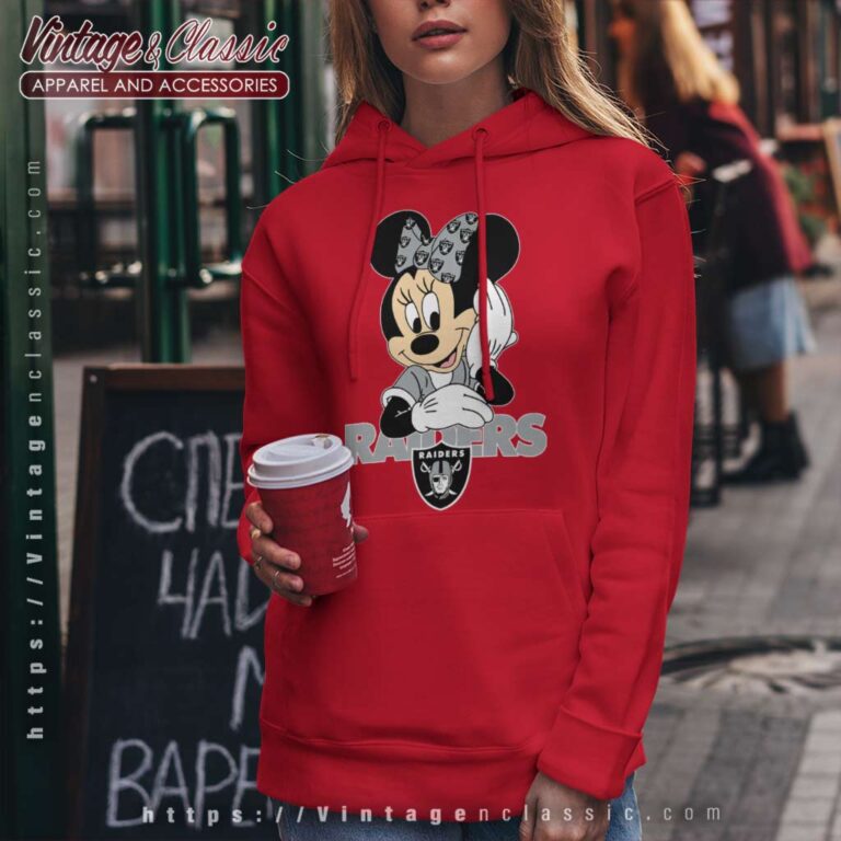 Raiders American Football Team Minnie Mouse Hoodie Raiders American Football Team Minnie Mouse Hoodie