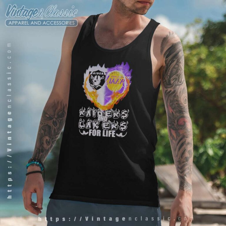 Raiders And Los Angeles Lakers For Life Logo Team Football In My Heart Tank Top Racerback Raiders And Los Angeles Lakers For Life Logo Team Football In My Heart Tank Top Racerback