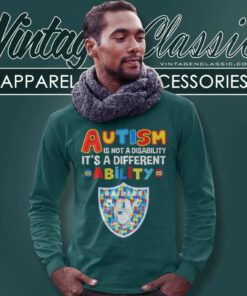 Raiders Autism Is Not A Disability Nfl Long Sleeve Tee