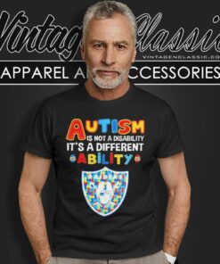 Raiders Autism Is Not A Disability Nfl T Shirt