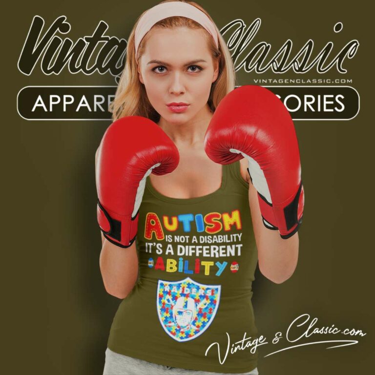 Raiders Autism Is Not A Disability Nfl Tank Top Racerback Raiders Autism Is Not A Disability Nfl Tank Top Racerback