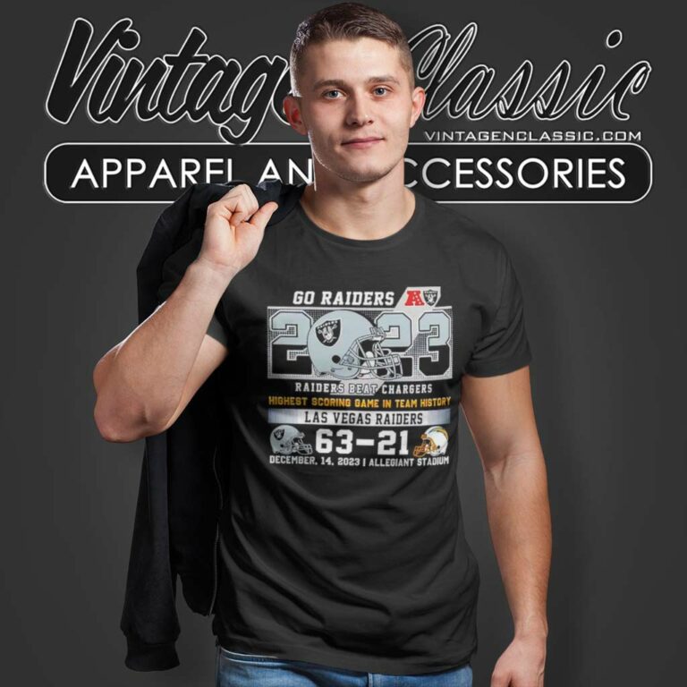 Raiders Beat Chargers Highest Scoring Game In Team History Go Raiders T Shirt Raiders Beat Chargers Highest Scoring Game In Team History Go Raiders T Shirt