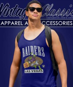 Raiders Donatello Win Dudes Shirt Tmnt X Nfl Las Vegas Raiders Tank Top Racerback