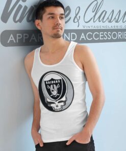 Raiders Grateful Dead Steal Your Face Tank Top Racerback