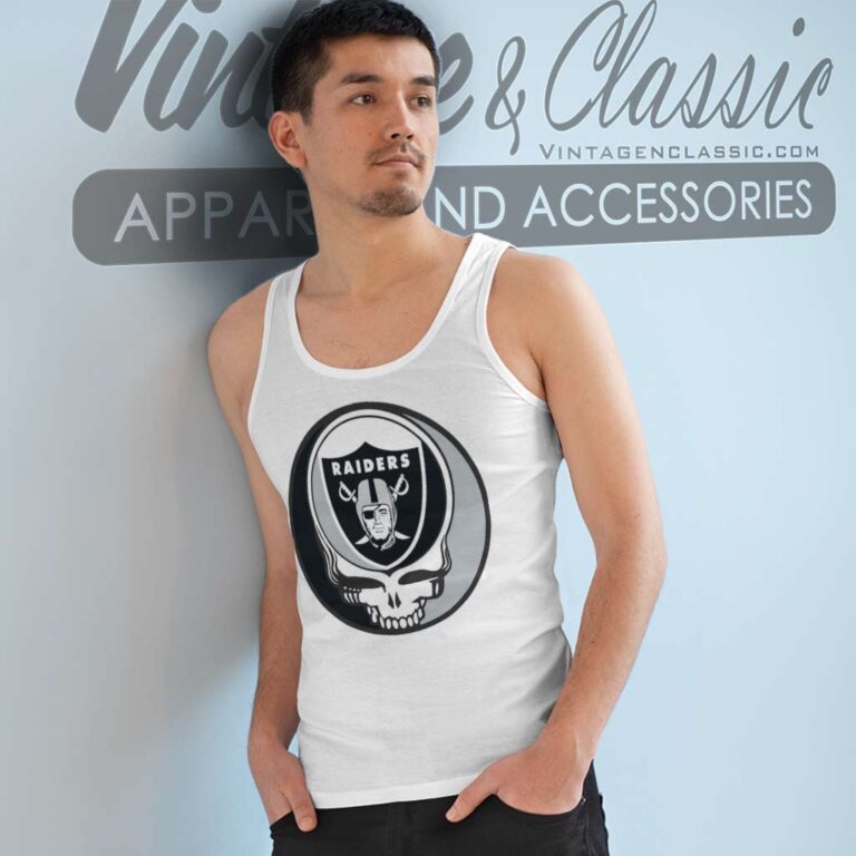 Raiders Grateful Dead Steal Your Face Tank Top Racerback Raiders Grateful Dead Steal Your Face Tank Top Racerback