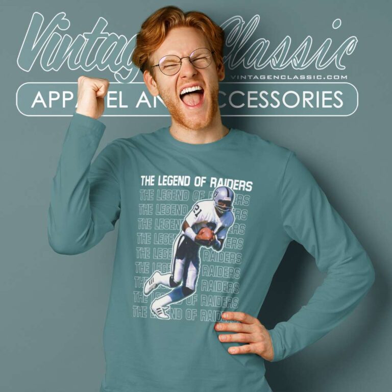 Raiders Legend Cliff Branch Football Long Sleeve Tee Raiders Legend Cliff Branch Football Long Sleeve Tee
