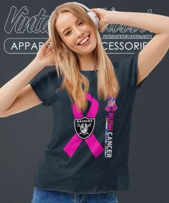 Raiders Nfl Crush Cancer 2023 Women TShirt