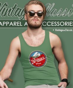 Rainier Beer Mountain Logo Tank Top Racerback