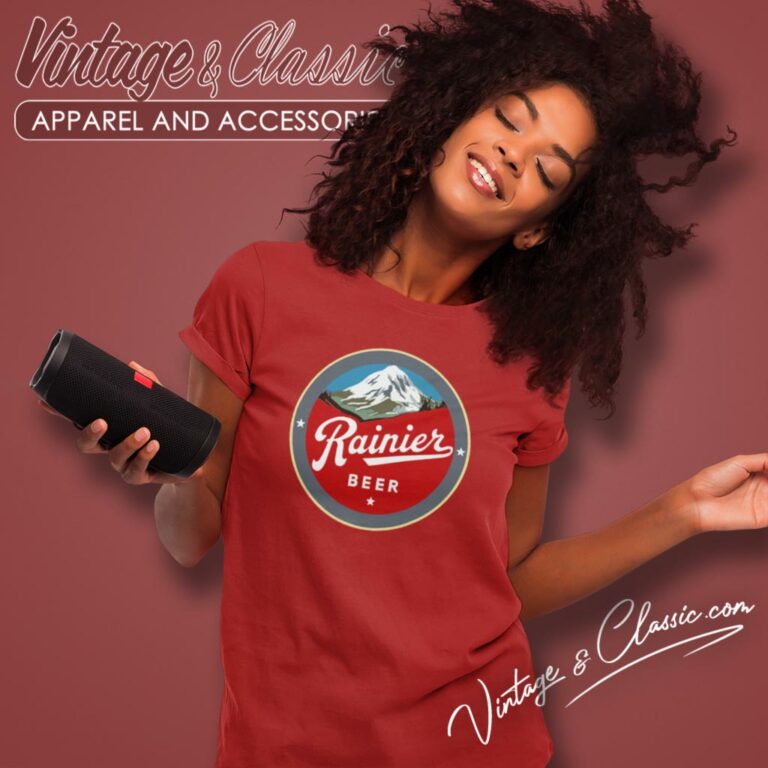 Rainier Beer Mountain Logo Women T Shirt Rainier Beer Mountain Logo Women T Shirt