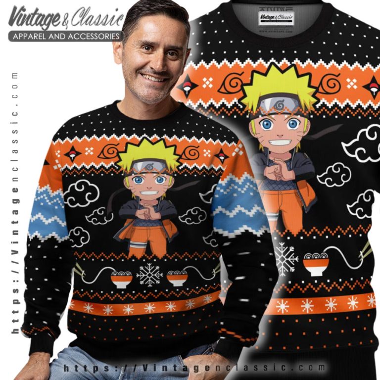 Ramen Uzumaki Naruto Ugly Christmas Sweater Men Ugly Sweater Ramen Uzumaki Naruto Ugly Christmas Sweater Men Ugly Sweater