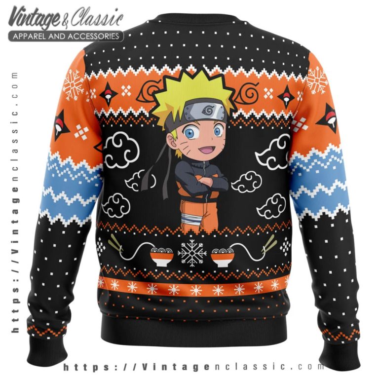 Ramen Uzumaki Naruto Ugly Christmas Sweater back Ugly Sweater Ramen Uzumaki Naruto Ugly Christmas Sweater back Ugly Sweater