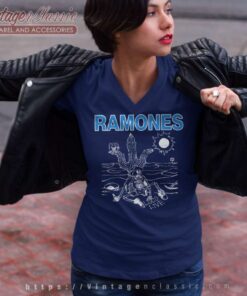 Ramones Loco Live V Neck TShirt